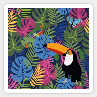 Tropical Rainforest Paradise Sticker